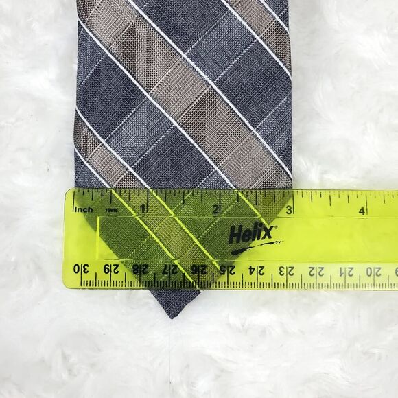Michael Michael Kors Striped Tie Gray Brown - Picture 5 of 6